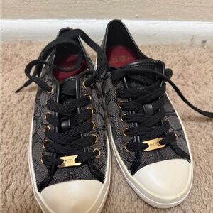 Coach Black and Gold Women's Sneakers